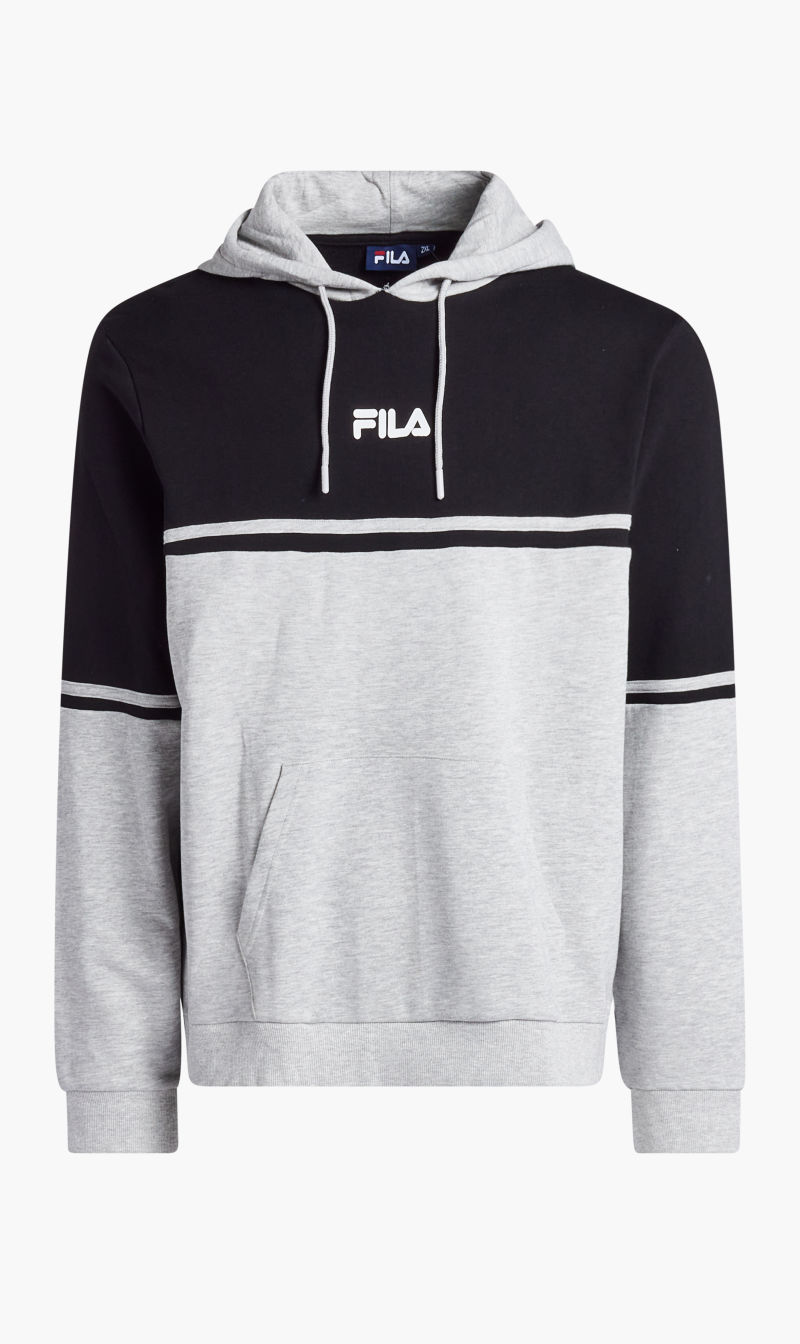 

Fila Grey Cut And Sew Colour Bock Hoody Flat Print for Men | The Deal Outlet