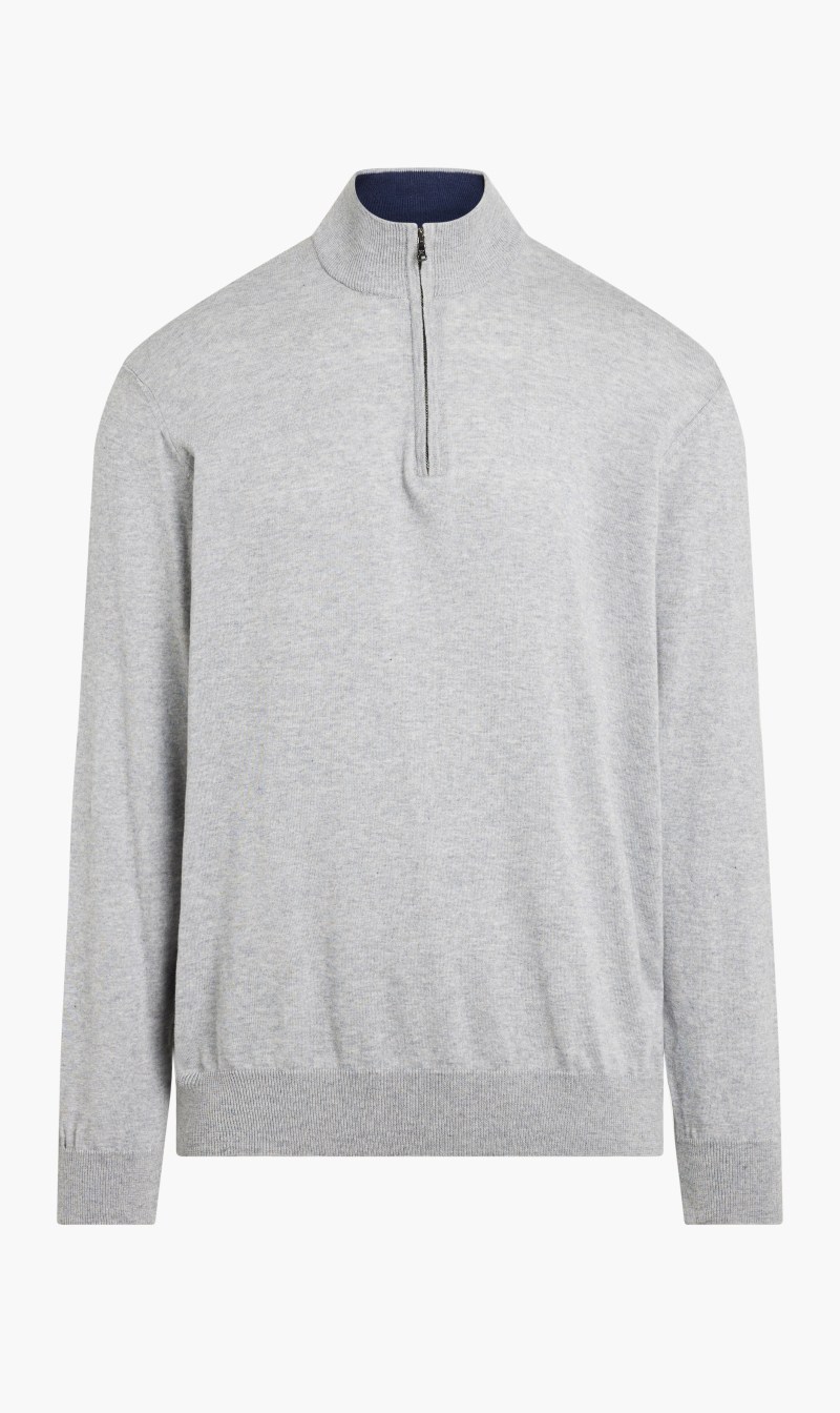 

Hackett london cotton cashmere hzip | the deal outlet, Grey