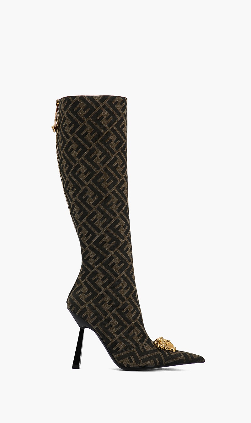 

Jacquard Boots, Brown