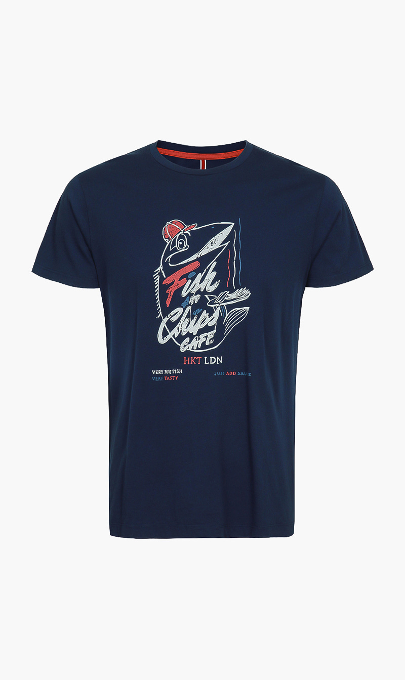 

Fish And Club Cafe Tshirt, Blue