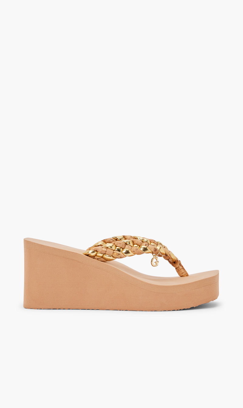 

Sandals Sling Back Gold 710