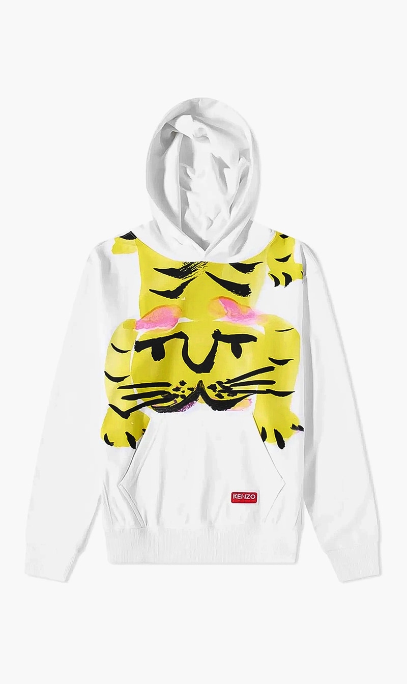 

Kenzo seasonal graphic class hoodie | the deal outlet, White