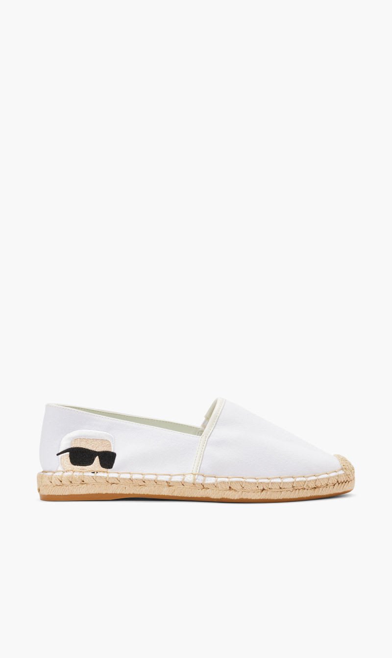 

Karl Lagerfeld White Kamini-embro Nft Slip On for Women | The Deal Outlet