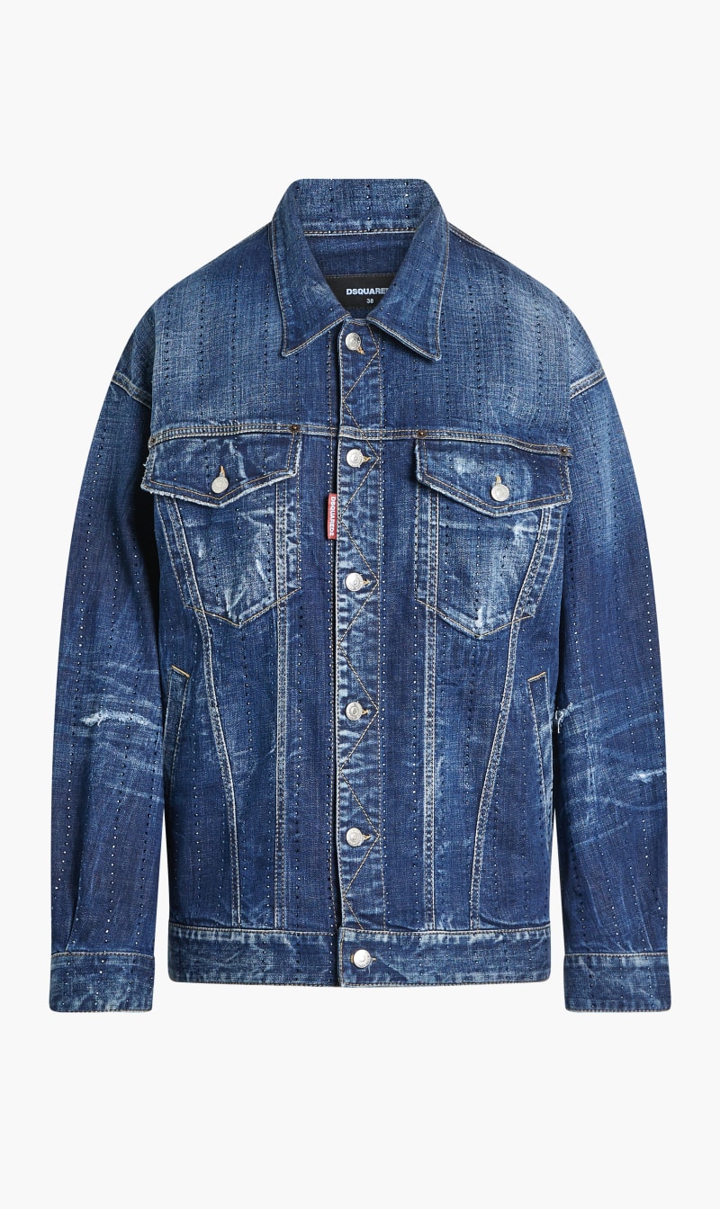 

Dsquared2 Blue Denim Classic Sports Jacket for Women | The Deal Outlet