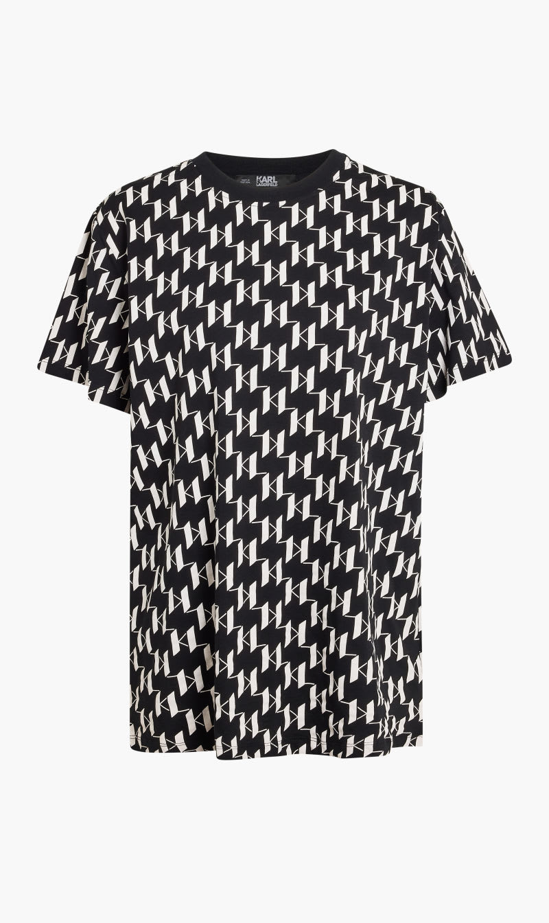 

Karl Lagerfeld Kl Monogram Aop T-shirt for Women | The Deal Outlet