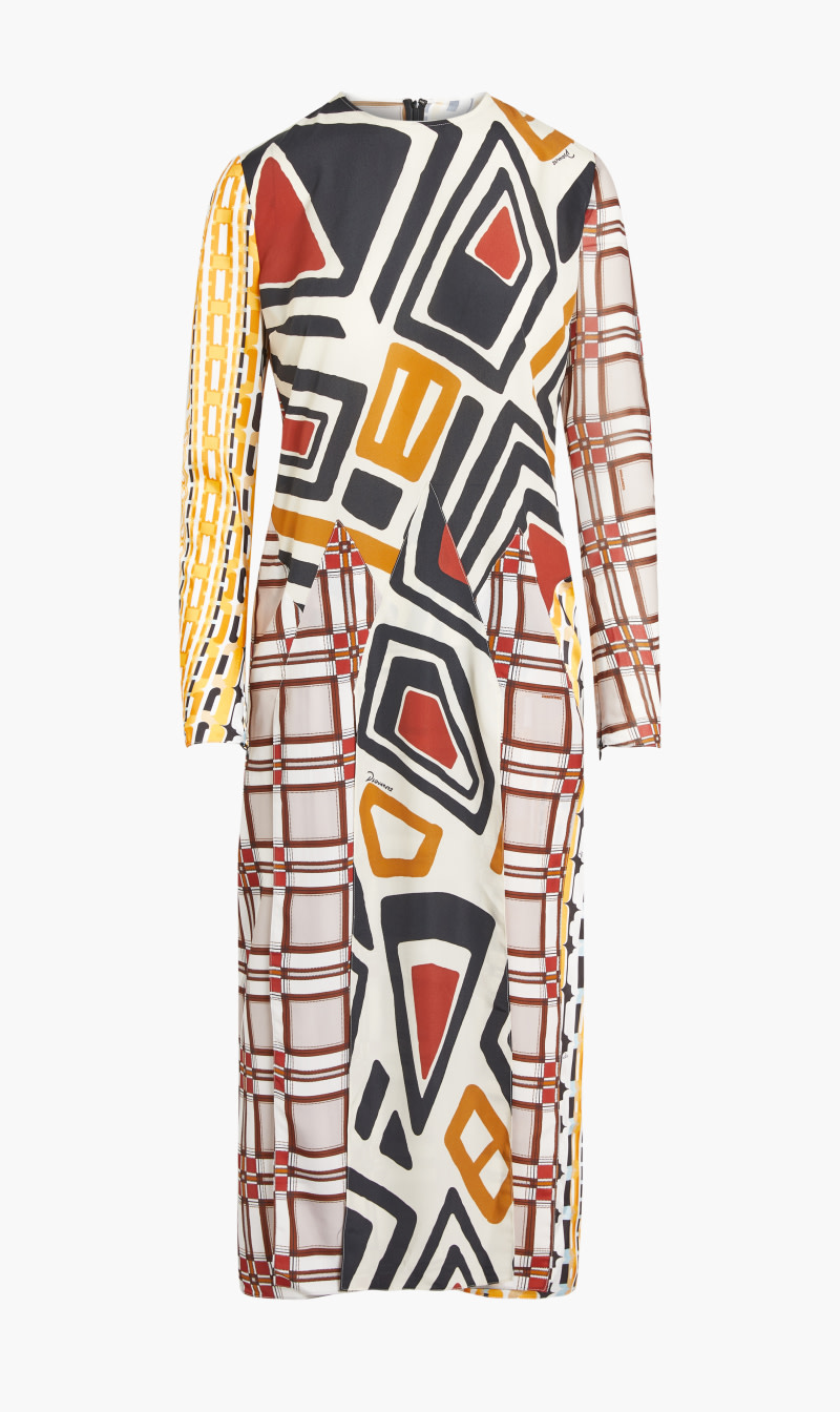 

Dsquared2 Multi-color Abstract Vestito Dress for Women | The Deal Outlet