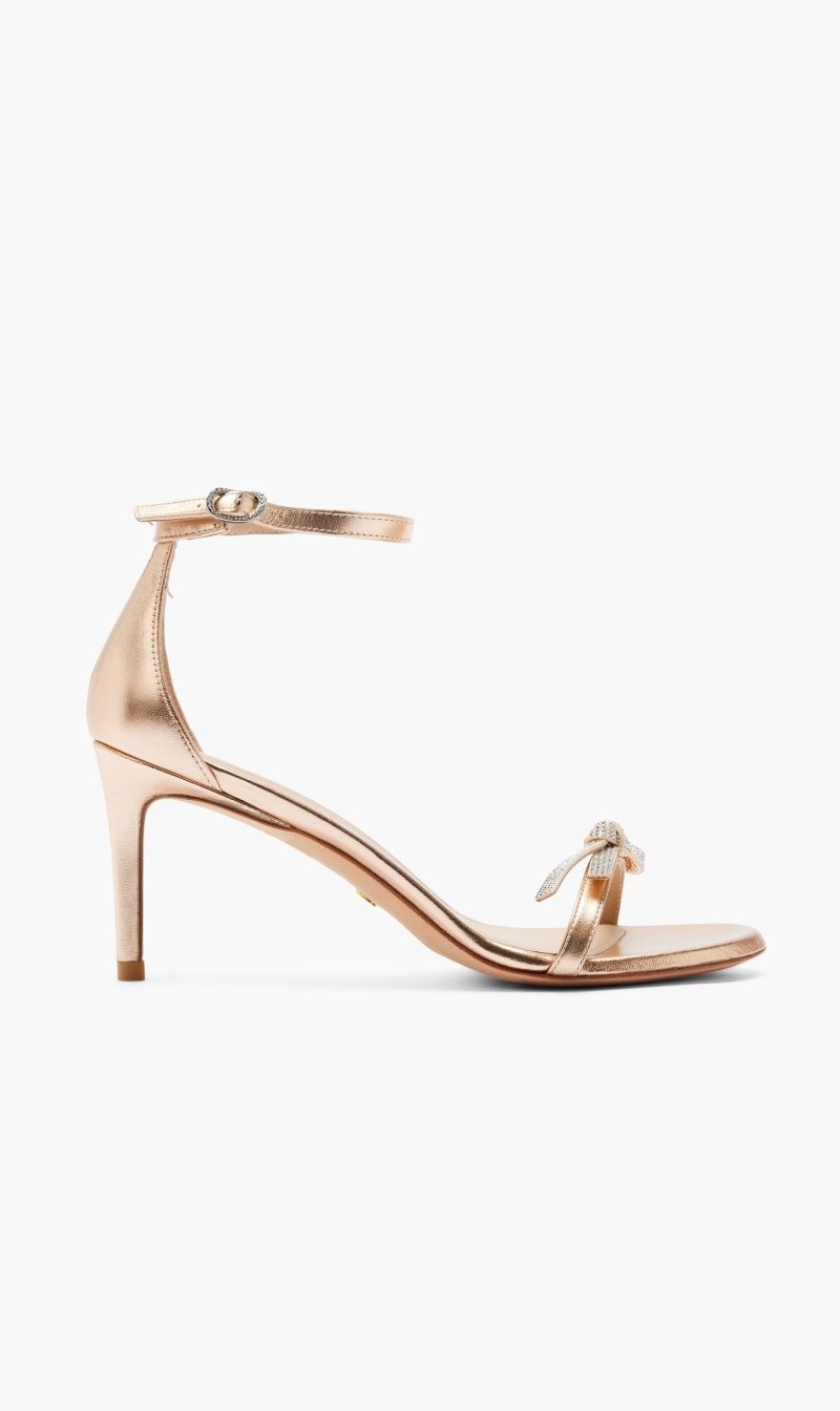 

Stuart Weitzman Pink Nudist Sw Bow 75 San for Women | The Deal Outlet