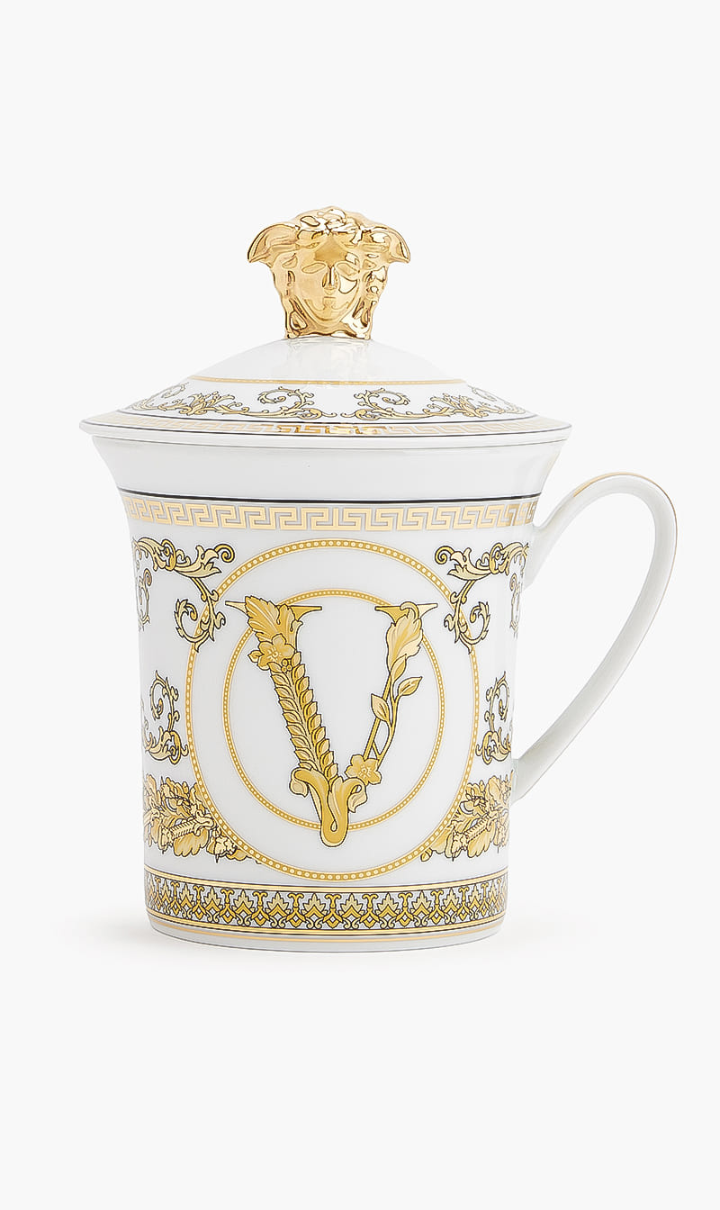 

Virtus Gala White Mug, Multi-color