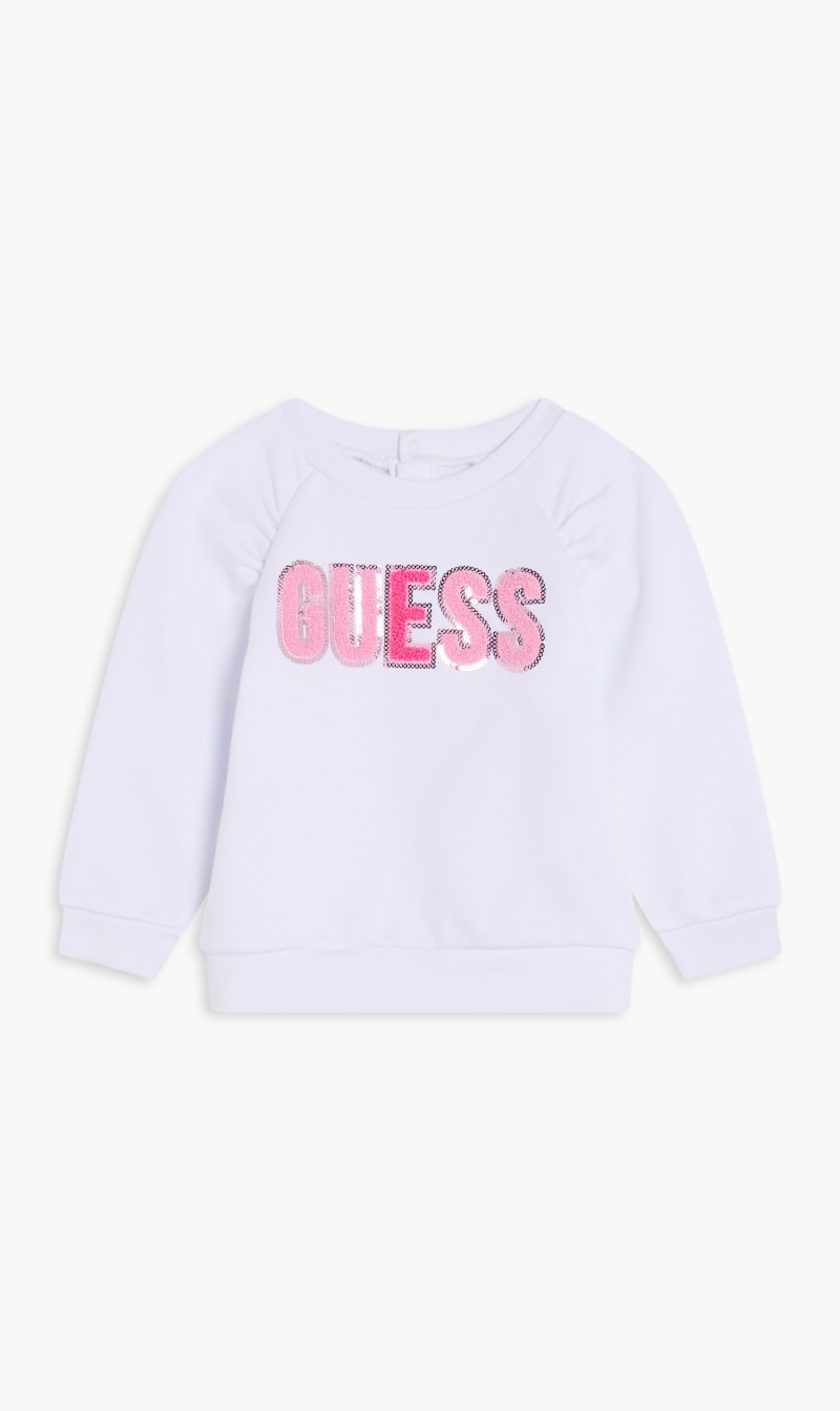 

Guess brushed french terry top | the deal outlet, White