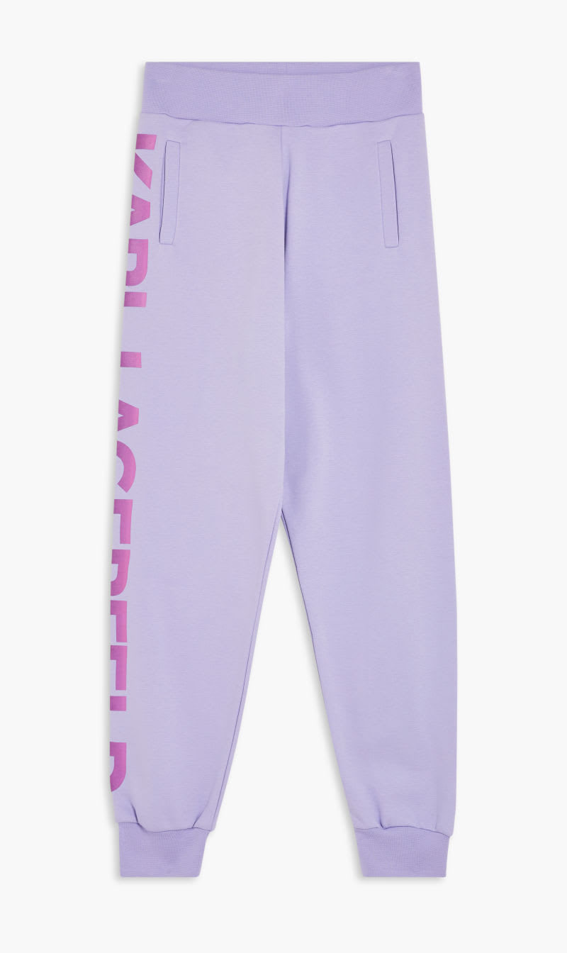 

Karl Lagerfeld Purple Big Logo Sweat Pants for Women | The Deal Outlet