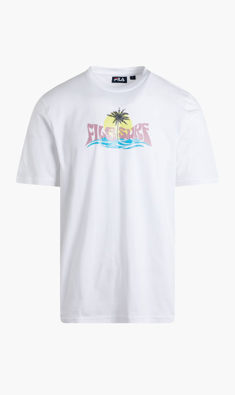 

Fila White Graphic Tee for Men | The Deal Outlet