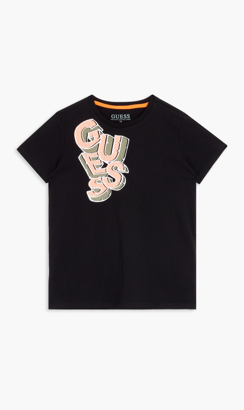 

Guess Black Mid Organic Stream Jersey T-shirt for Boys | The Deal Outlet