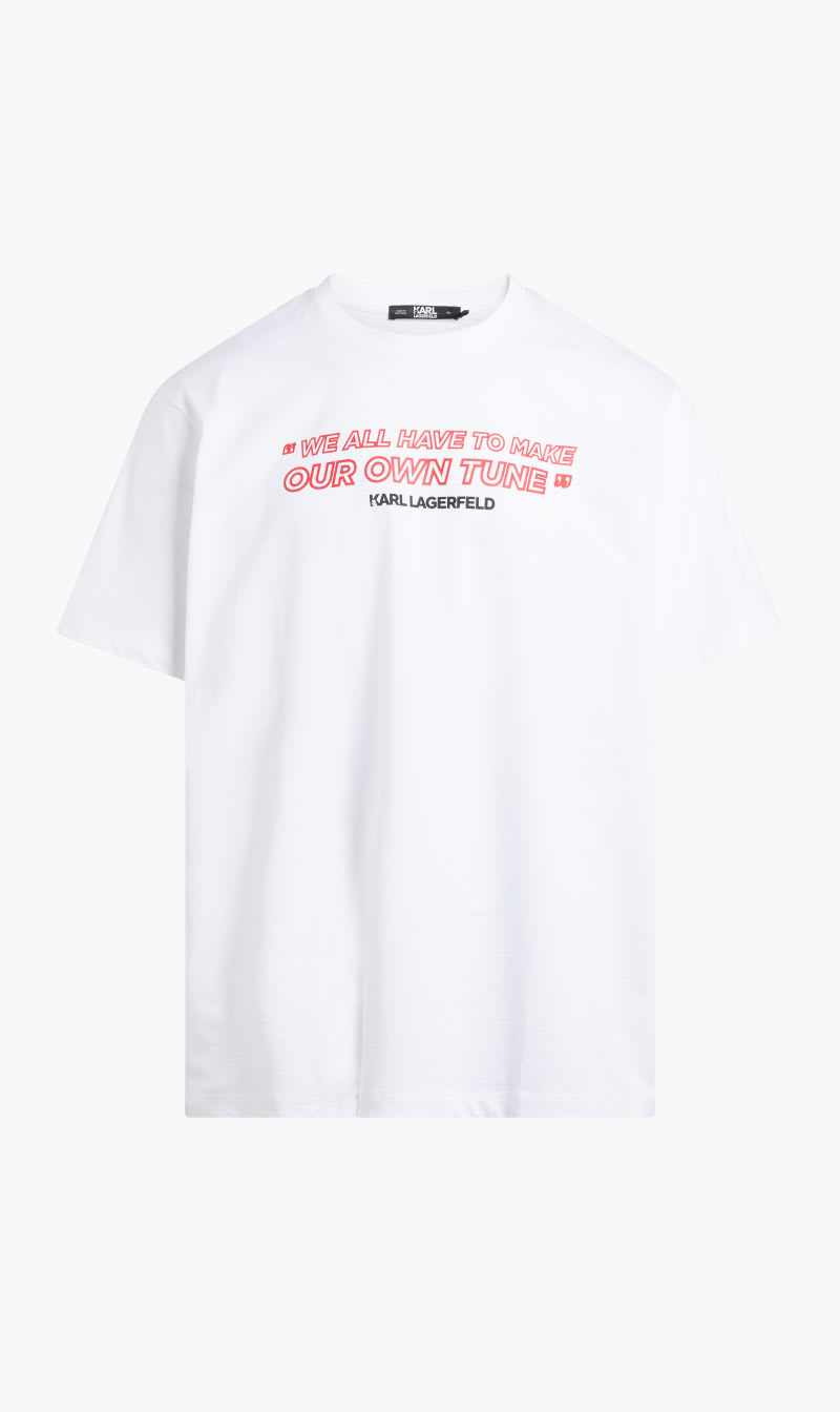 

Karl Lagerfeld White Karl Rocks T-shirt for Men | The Deal Outlet