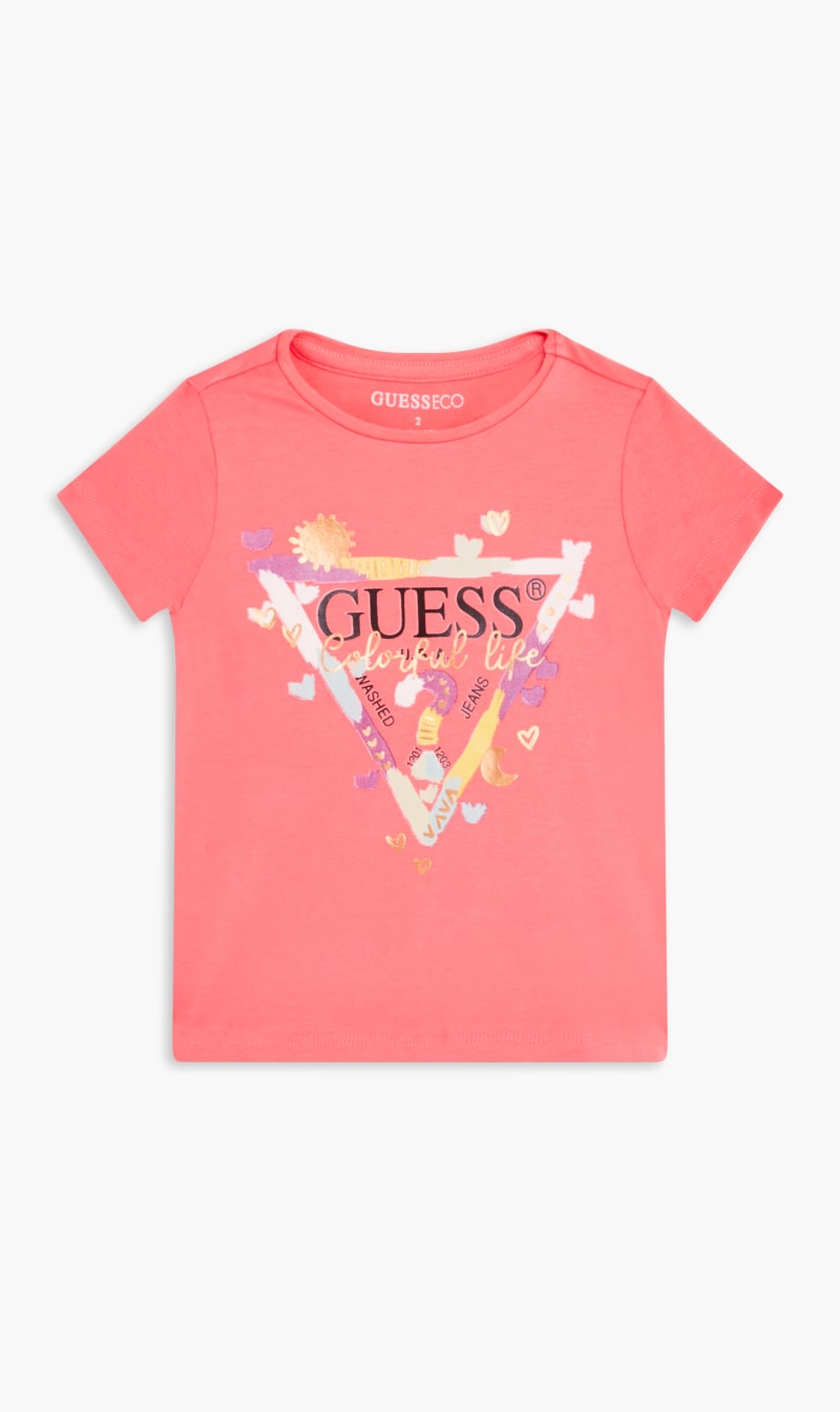 

Guess Pink Stretch Jersey T-shirt for Girls | The Deal Outlet