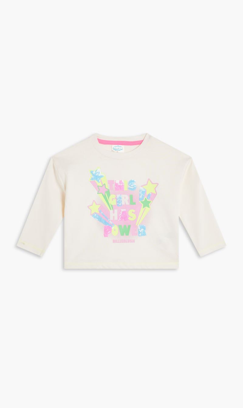 

Billieblush White Long Sleeve T-shirt for Girls | The Deal Outlet