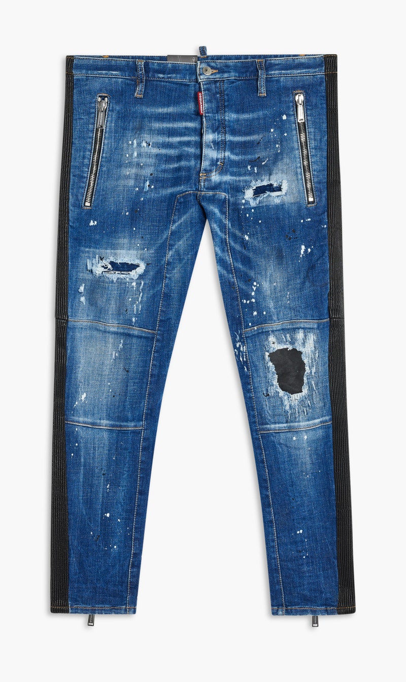 

Dsquared2 Blue Pants 5 Pockets for Men | The Deal Outlet