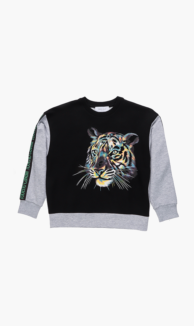 

Roberto Cavalli Tiger Print Tape Sweatshirt