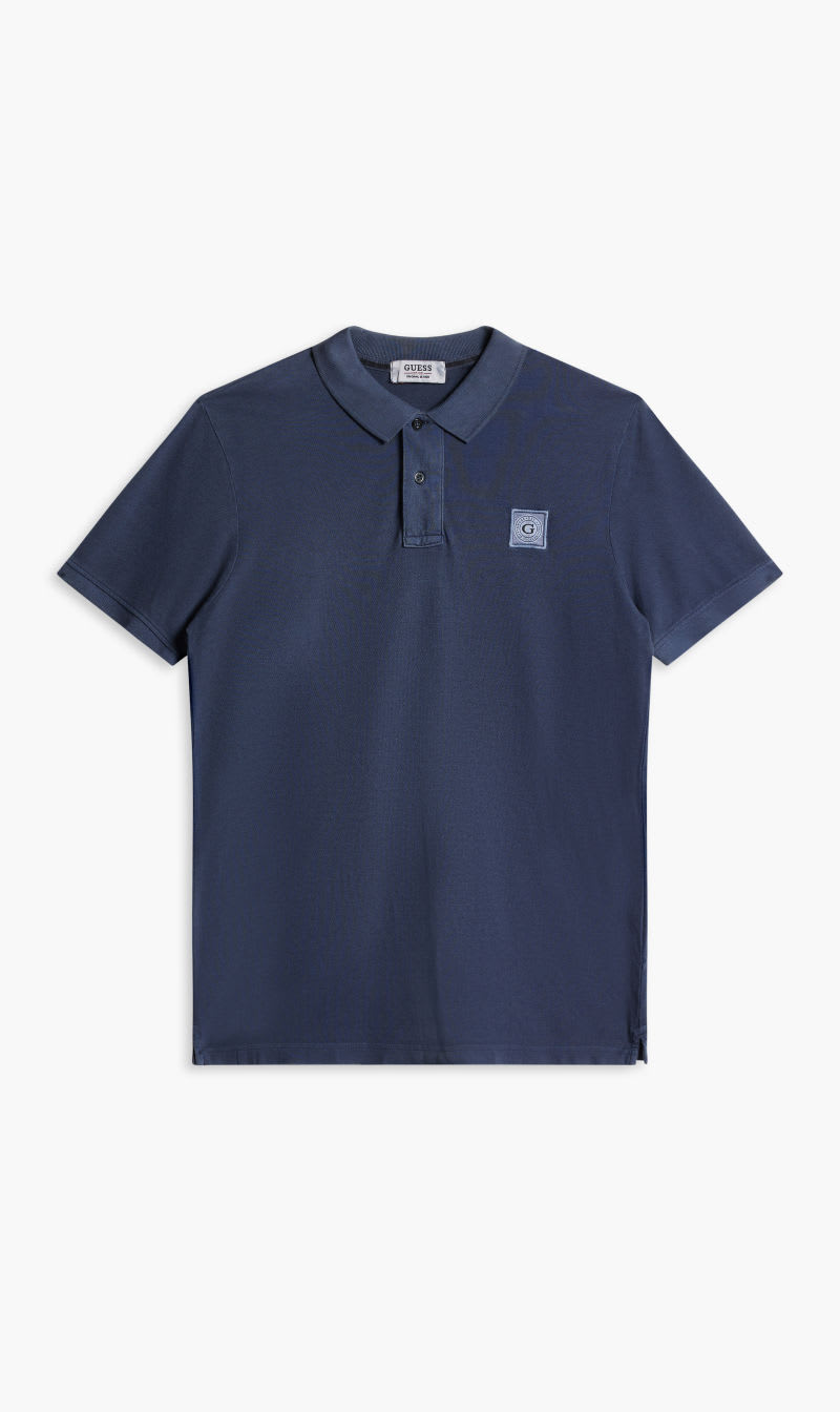 

Guess Blue Es Washed Ss Polo for Men | The Deal Outlet