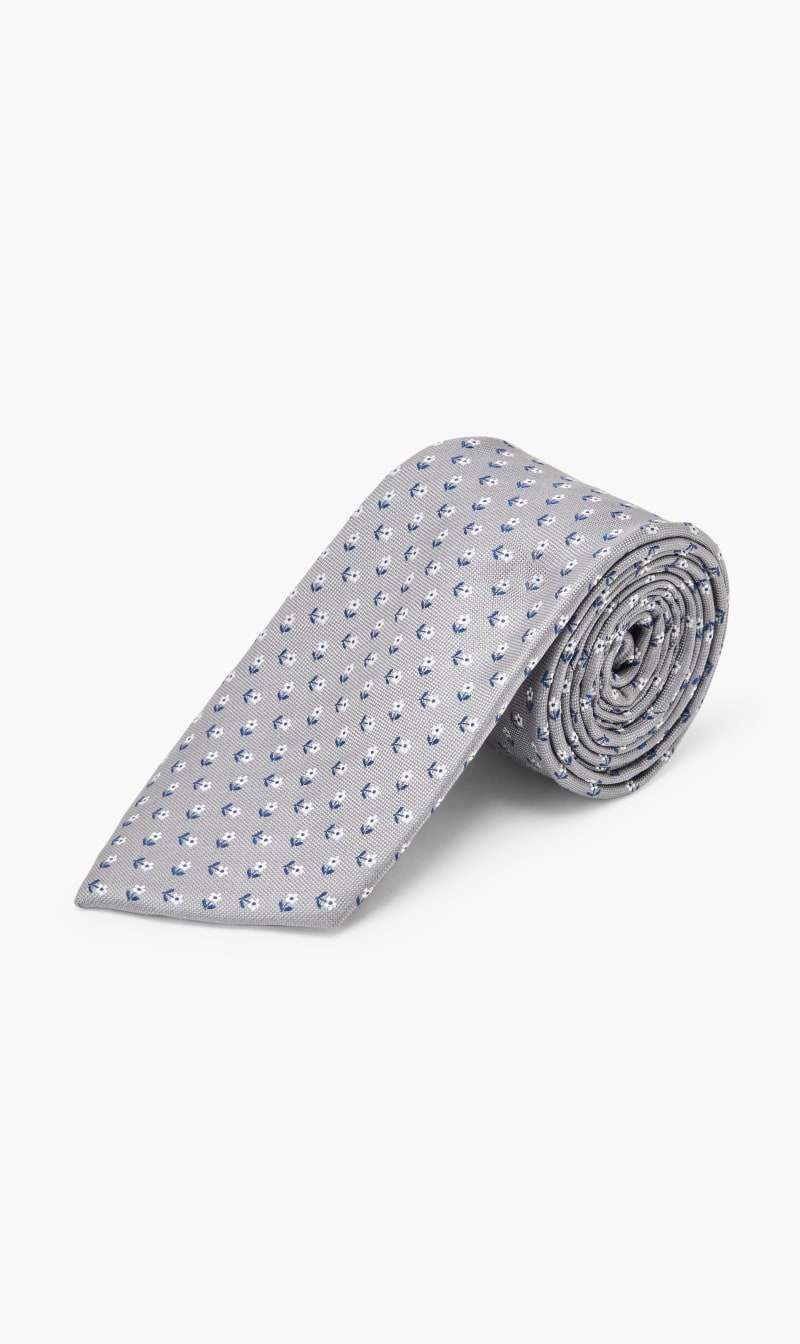 

Hackett London Grey Light Pattern Tie for Men | The Deal Outlet