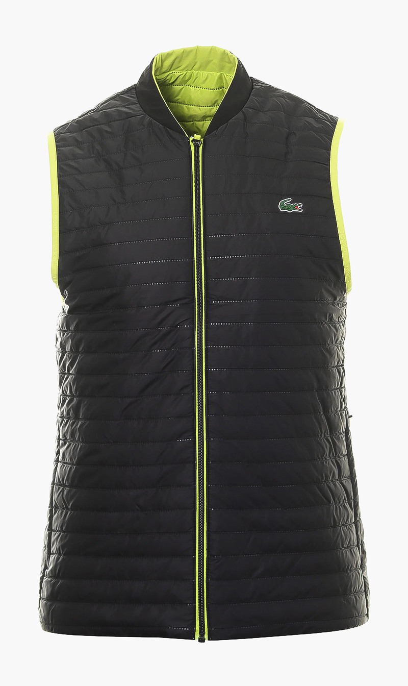 

Lacoste Black Padded And Reversible Vest Jacket for Men | The Deal Outlet