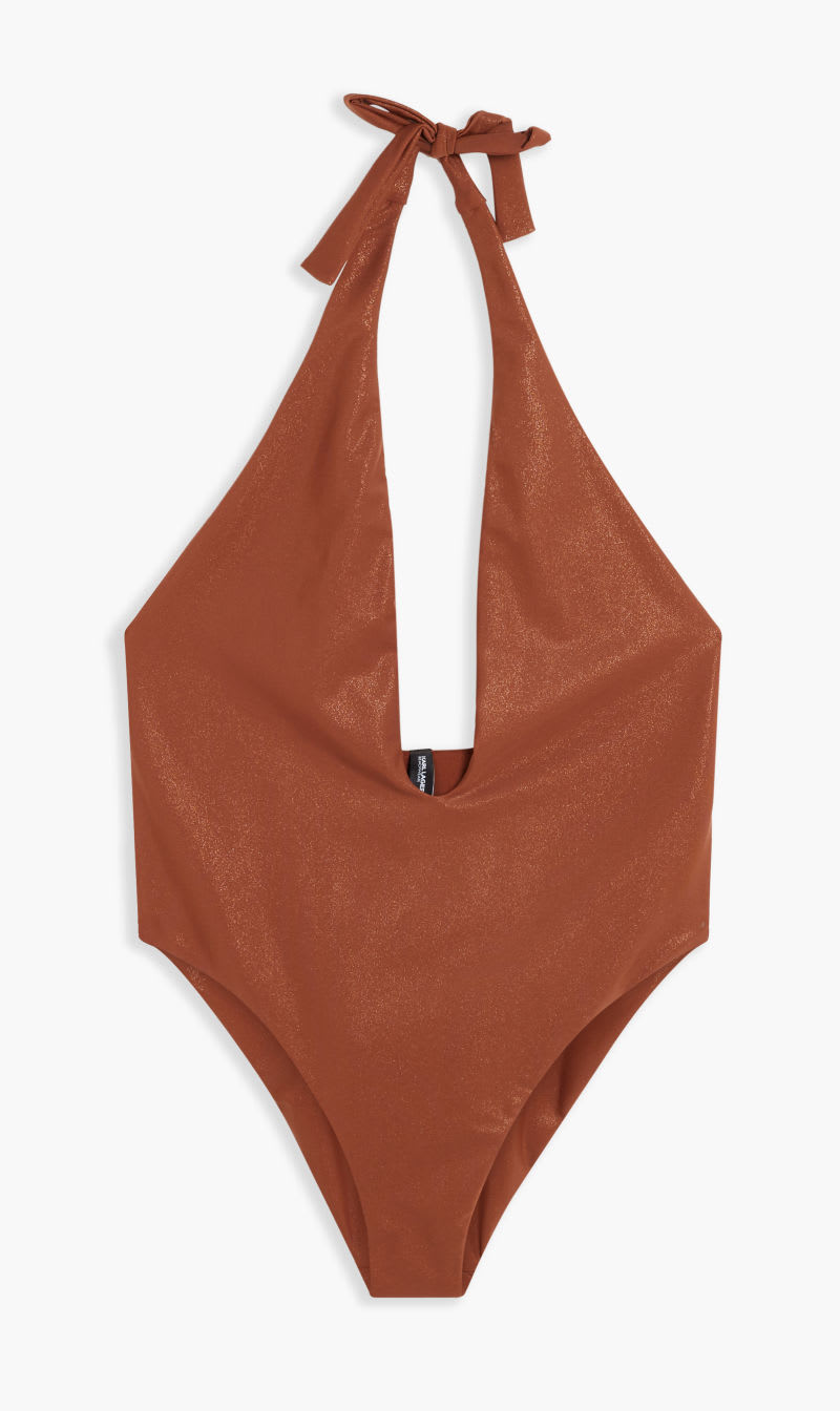 

Karl Lagerfeld Orange Karl Dna Glam Swimsuit for Women | The Deal Outlet