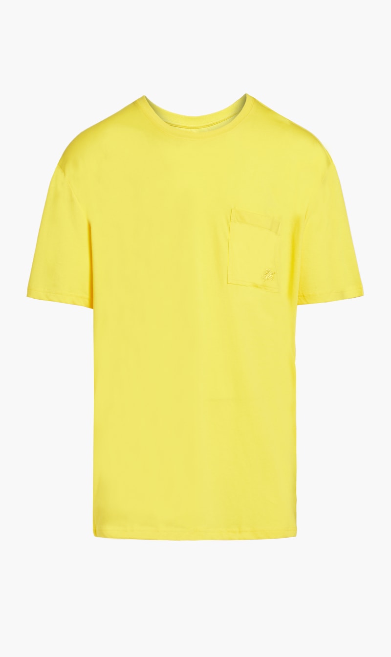 

Vilebrequin Yellow Regular Fit Cotton Solid T-shirt for Men | The Deal Outlet