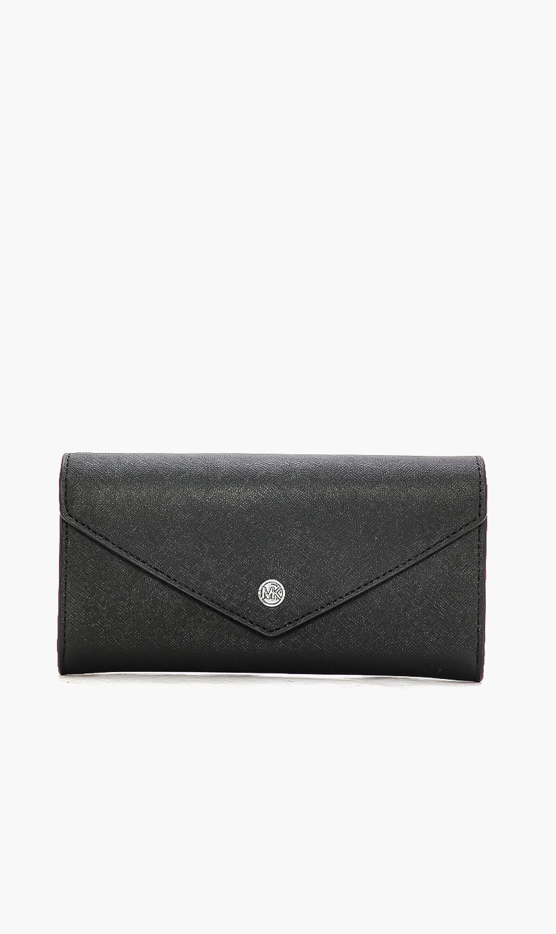 

Michael Kors Black Jet Set Travel Wallet for Women | The Deal Outlet