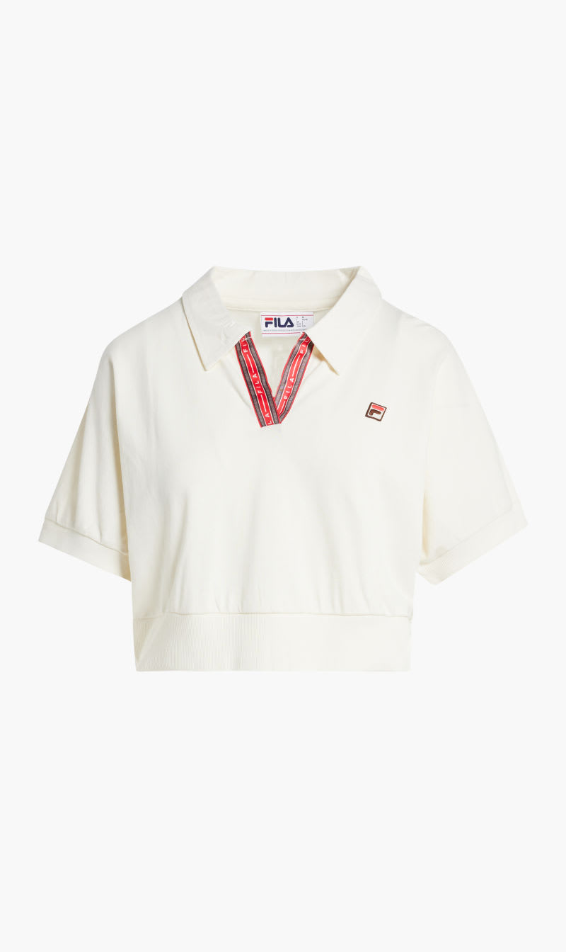 

Fila Beige Bat Wing Polo for Women | The Deal Outlet