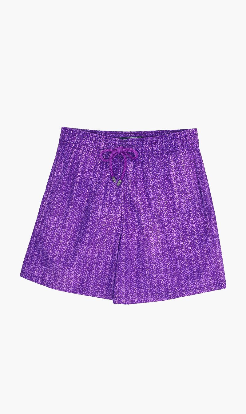 

Vilebrequin Purple Orchid Printed Shorts for Men | The Deal Outlet