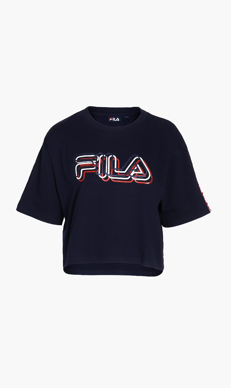 

Fila Blue Fila Logo T-shirt for Women | The Deal Outlet