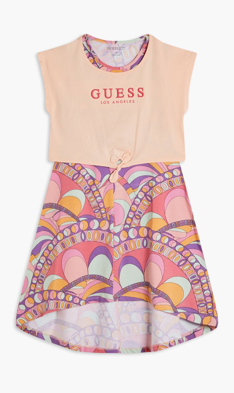 

Guess Orange Stretch Jersey Ss Dress for Girls | The Deal Outlet