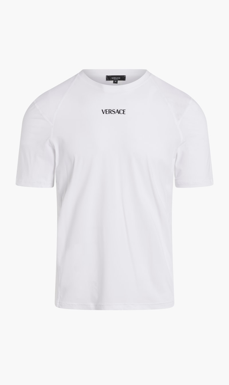 

T-shirt Tessuto Ggaq+logo Versace, White