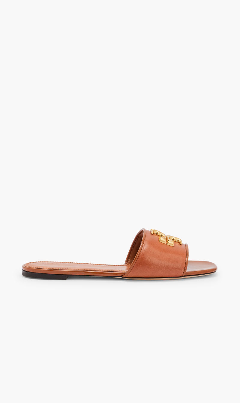 

Tory Burch Brown Eleanor Slide for Women | The Deal Outlet