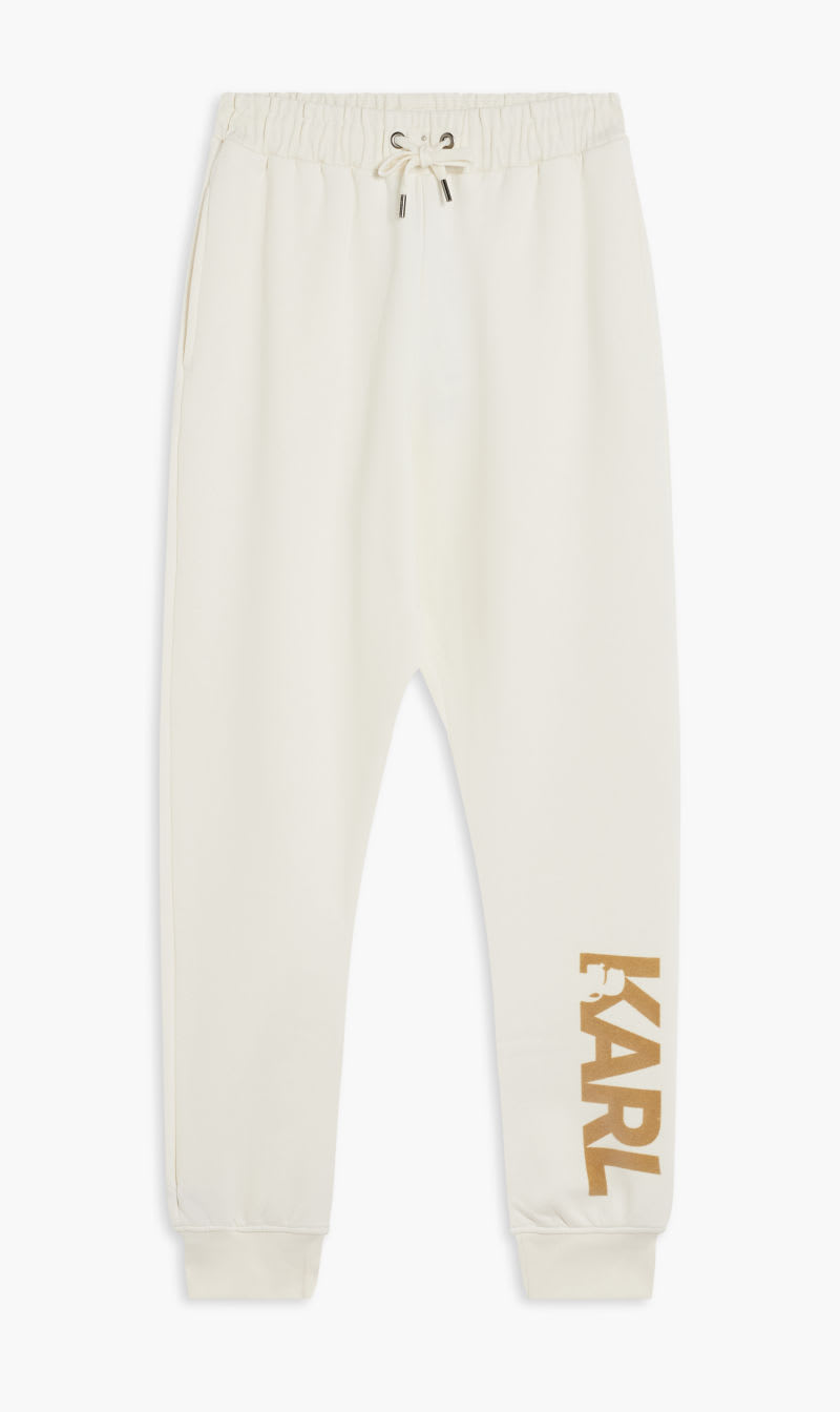 

Karl Lagerfeld Purple Flock Logo Joggers for Men | The Deal Outlet