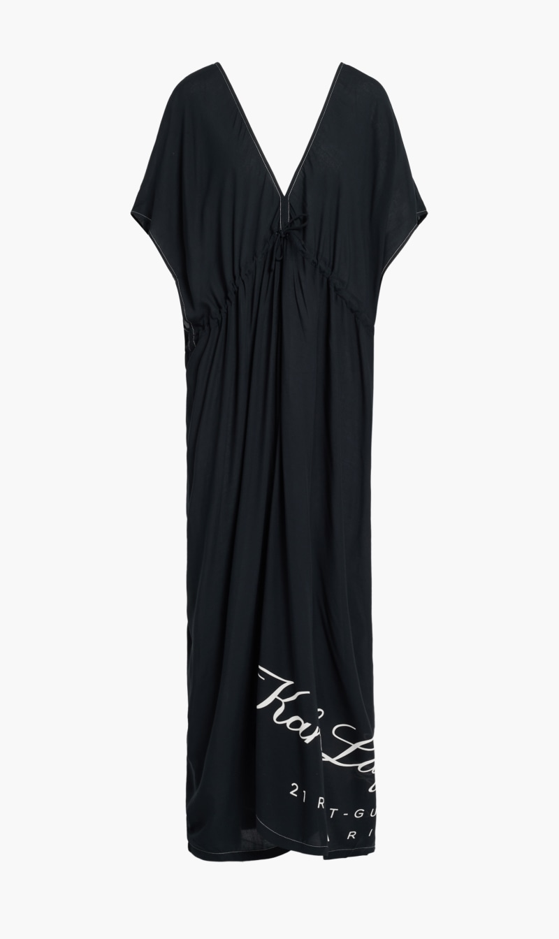 

Karl Lagerfeld Black Hotel Styled Kaftan for Women | The Deal Outlet