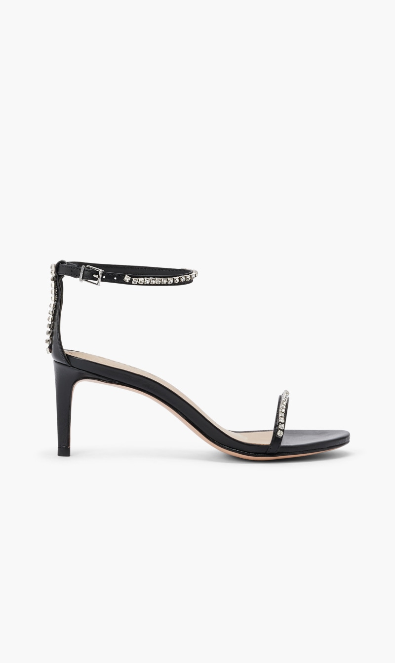 

Schutz Black Crystal Sandals for Women | The Deal Outlet