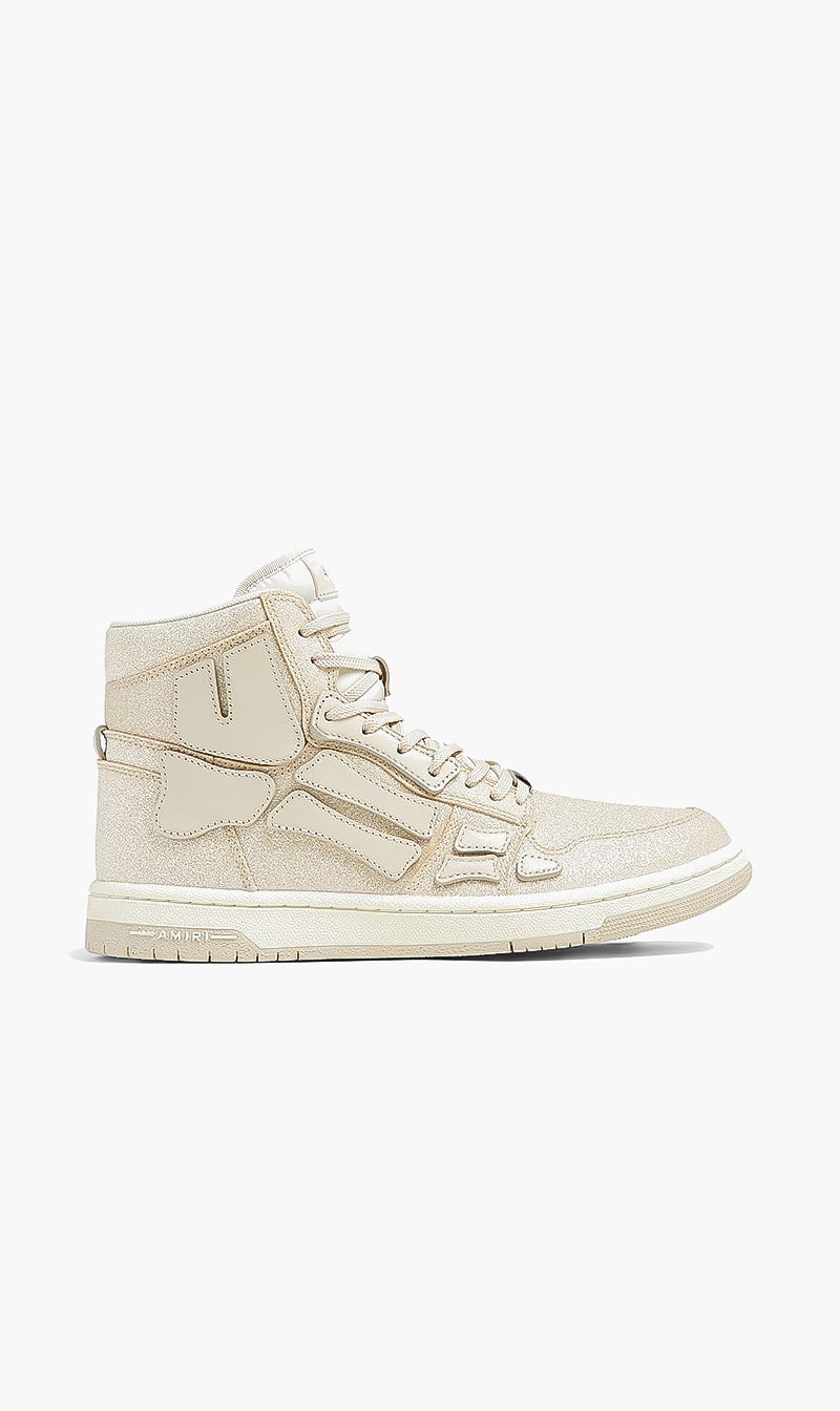 

Amiri Silver Crystal Skel Top Hi for Women | The Deal Outlet