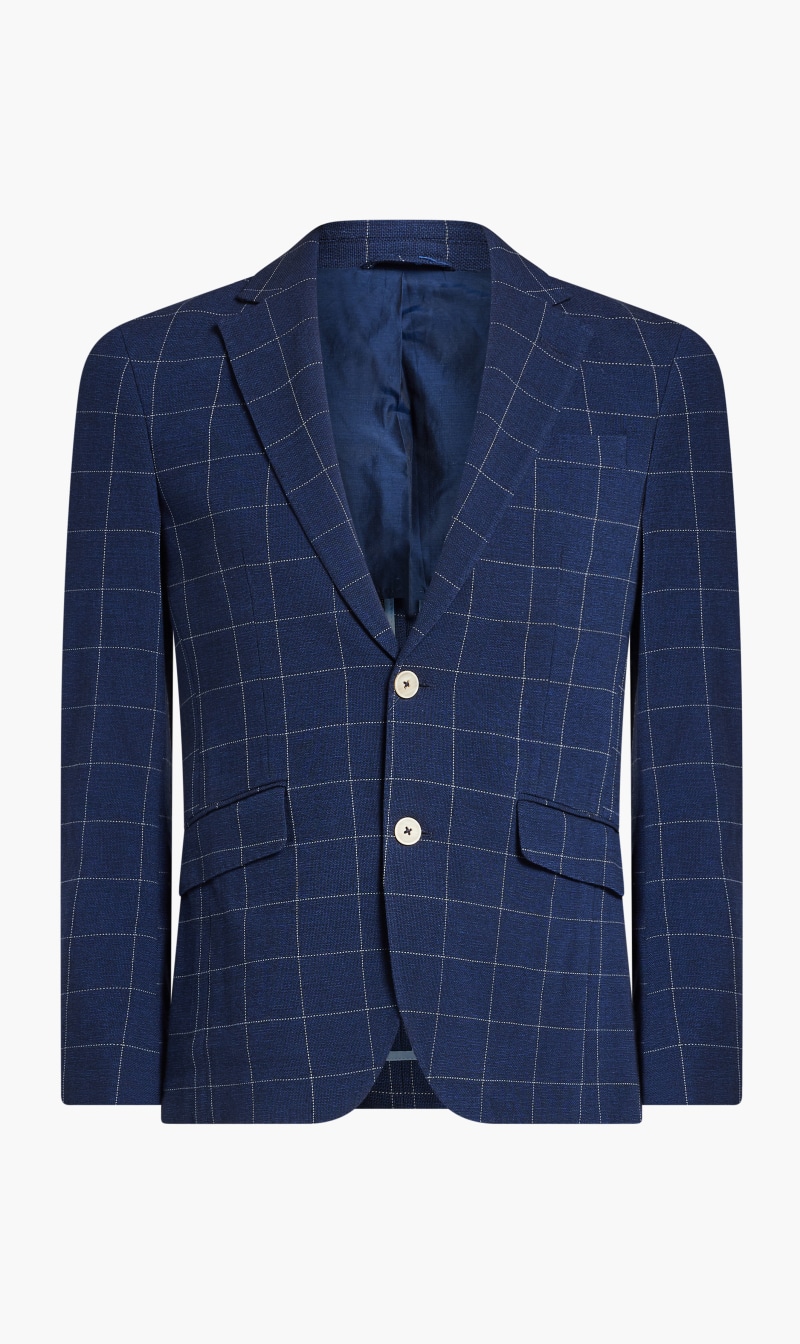 

Hackett London Blue Strch Lin Cott Wpane for Men | The Deal Outlet