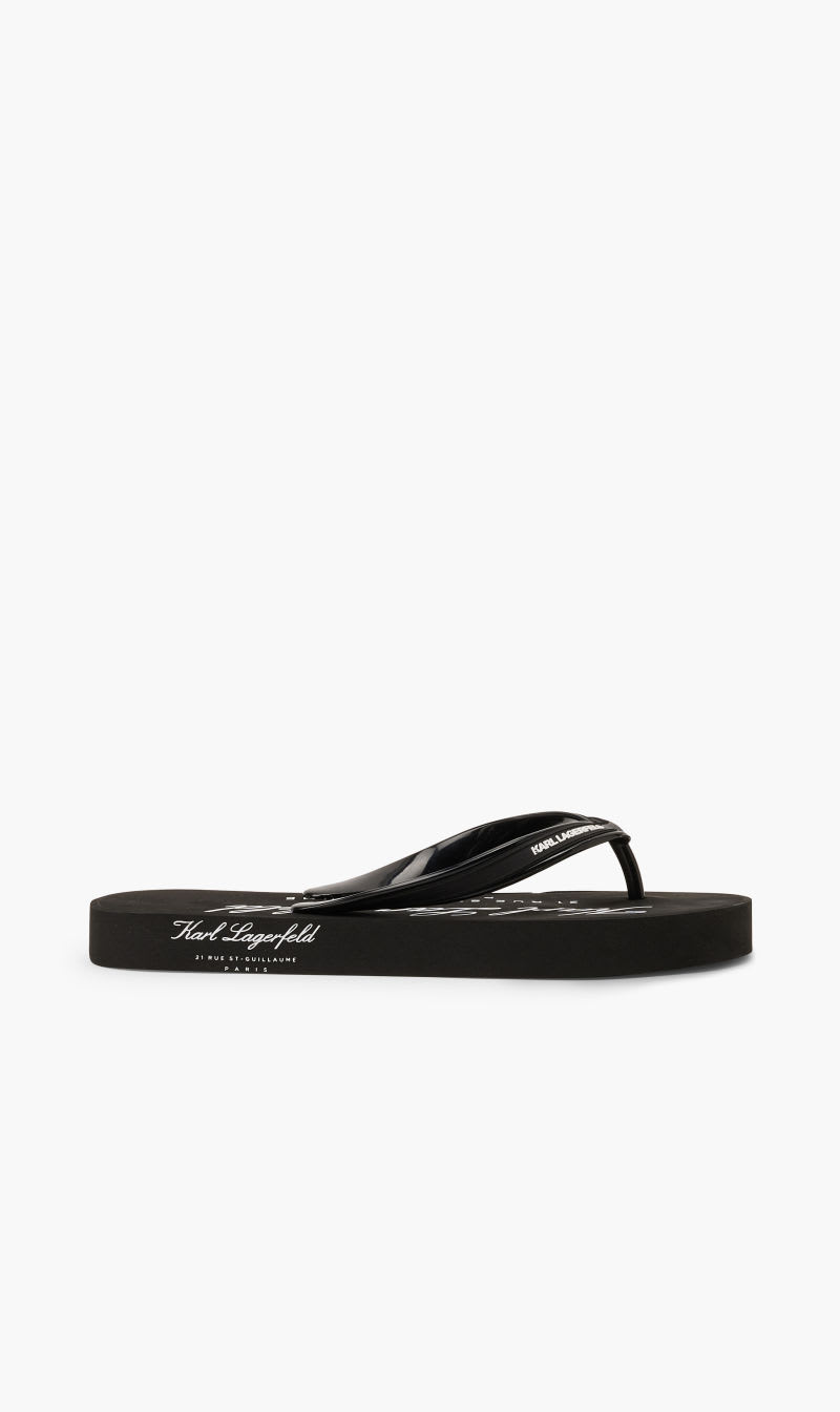 

Karl Lagerfeld Black Kosta Mns Hotel Karl Thong for Men | The Deal Outlet