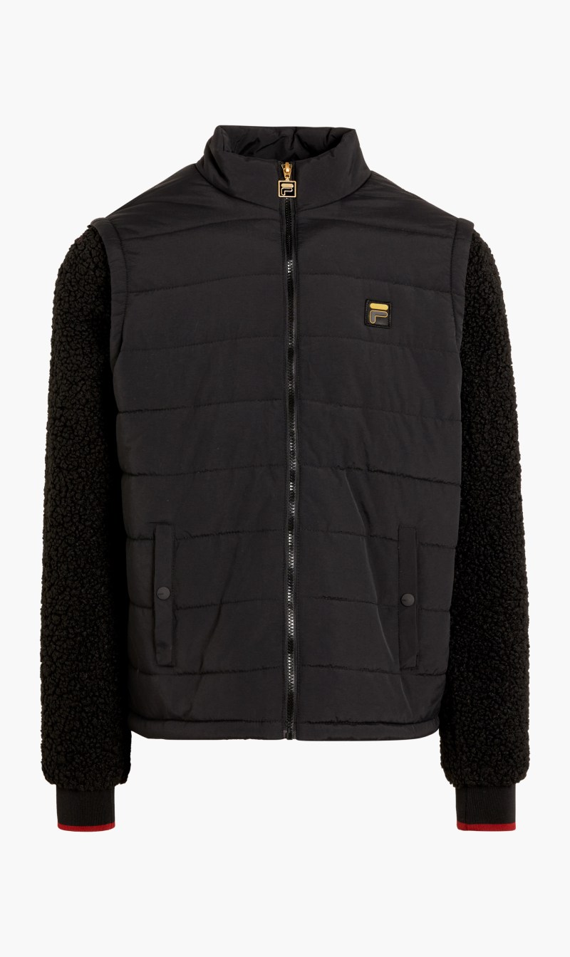 

Quilted Jacket With Borg Sleeves, Multi-color