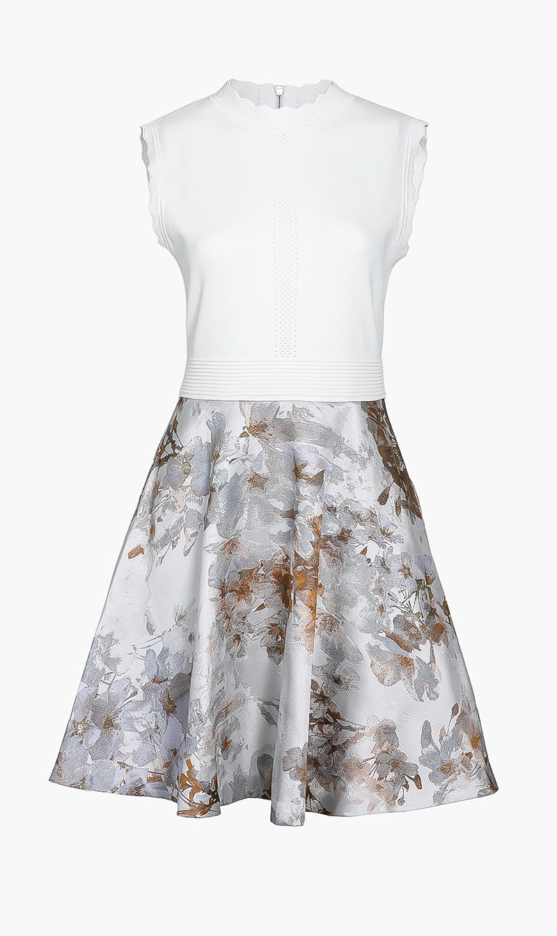 

Ted Baker Jacquard Skirted Dress