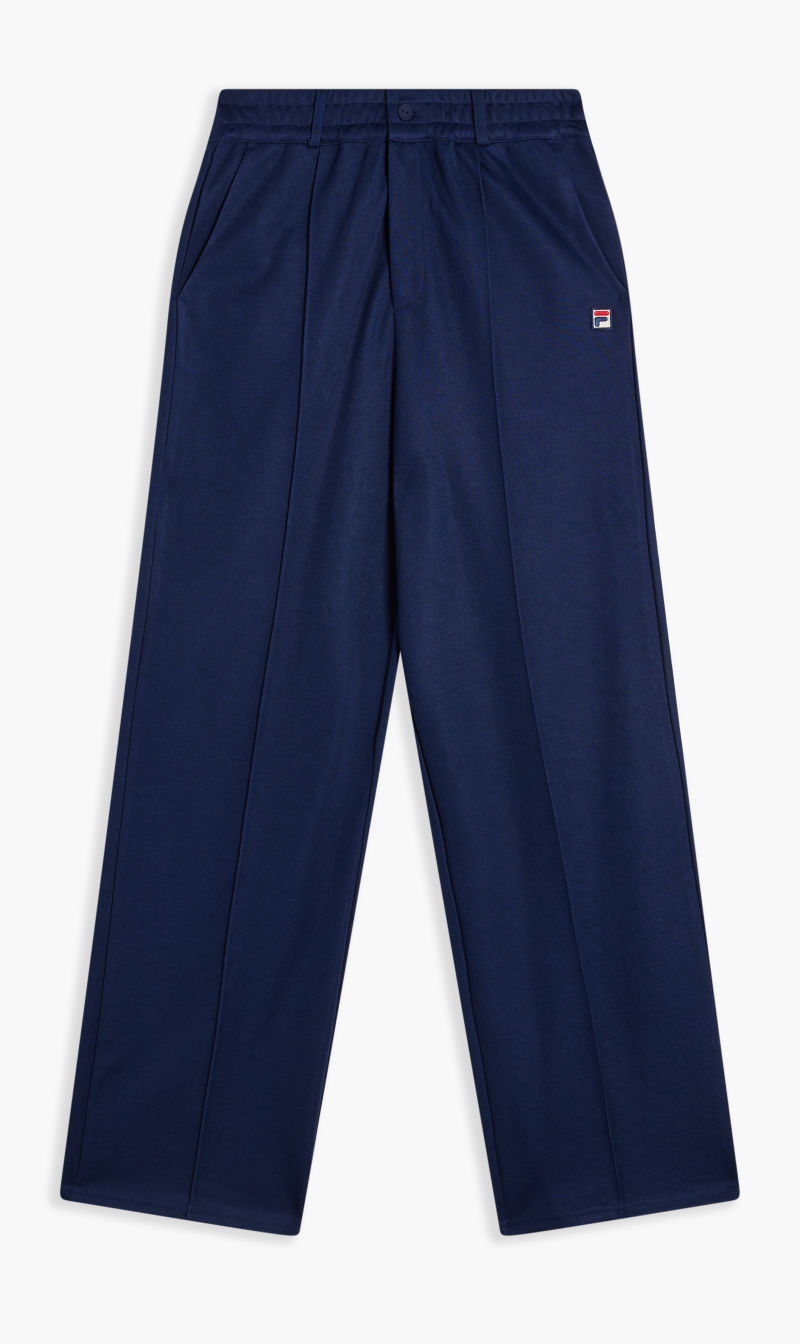 

Fila Blue Pin Tuck Straight Leg Track Pant for Women | The Deal Outlet