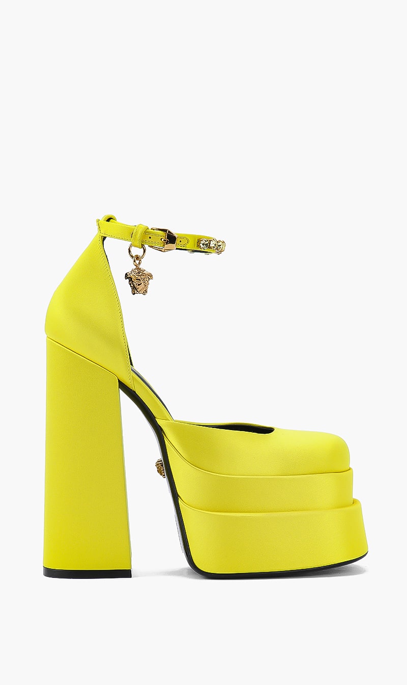 

Platform Heel Sandals, Yellow