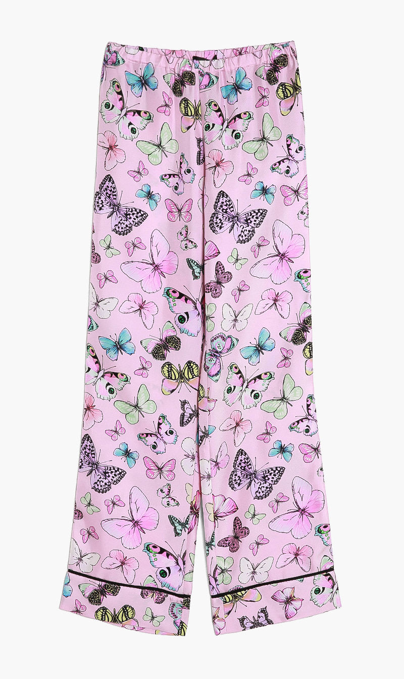 

Versace Pink Informal Pants Butterfly Design for Girls | The Deal Outlet