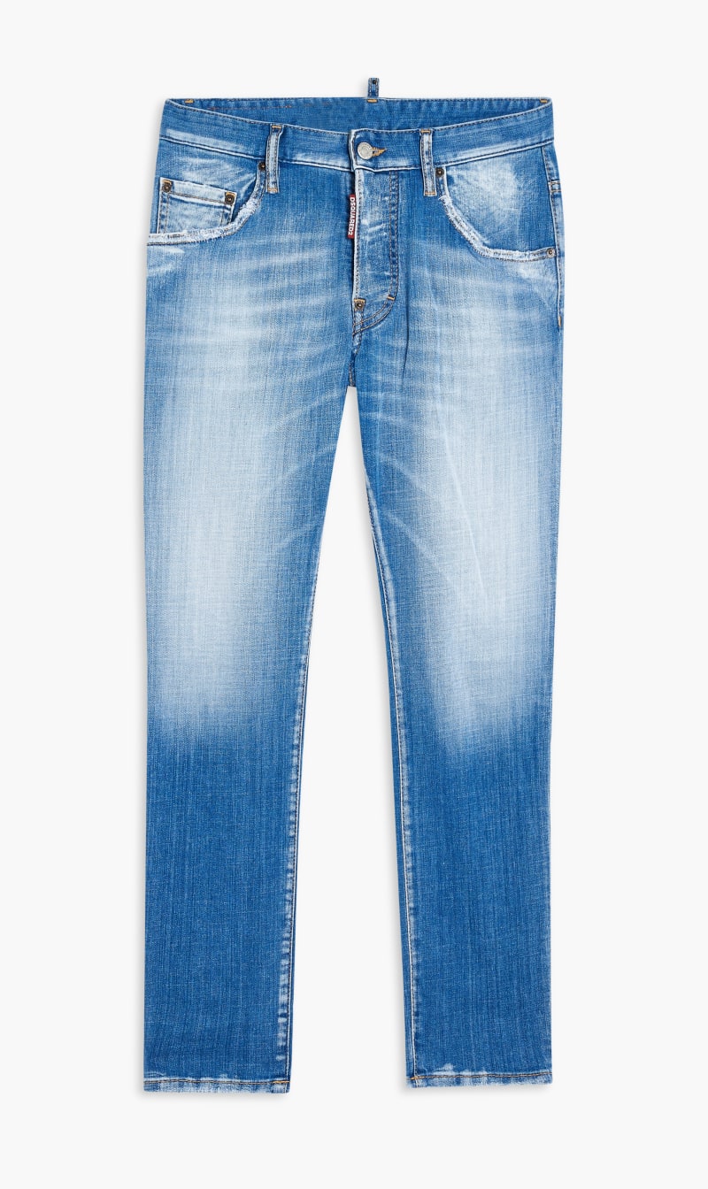 

Dsquared2 Blue Pants 5 Pockets for Men | The Deal Outlet