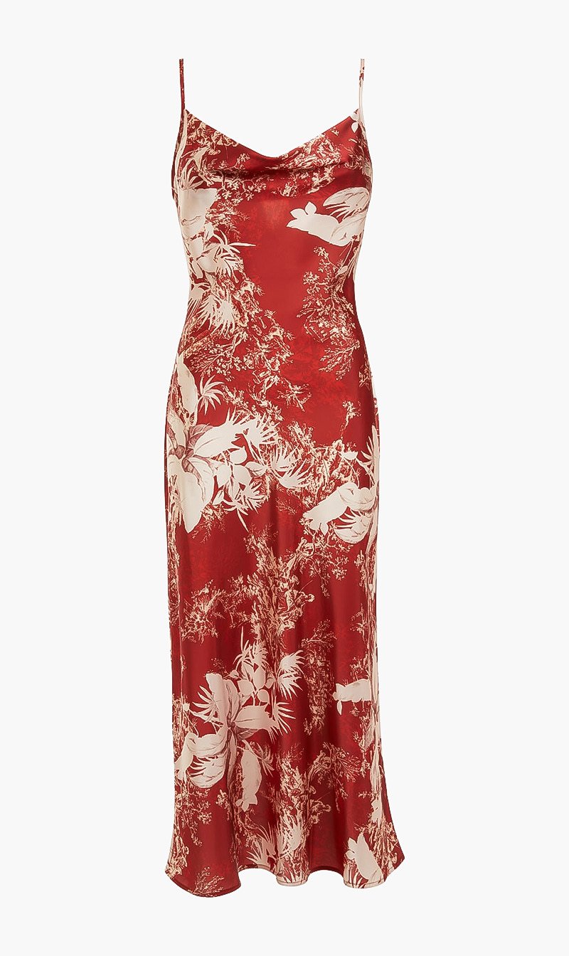 

Floral Maxi Dress, Red