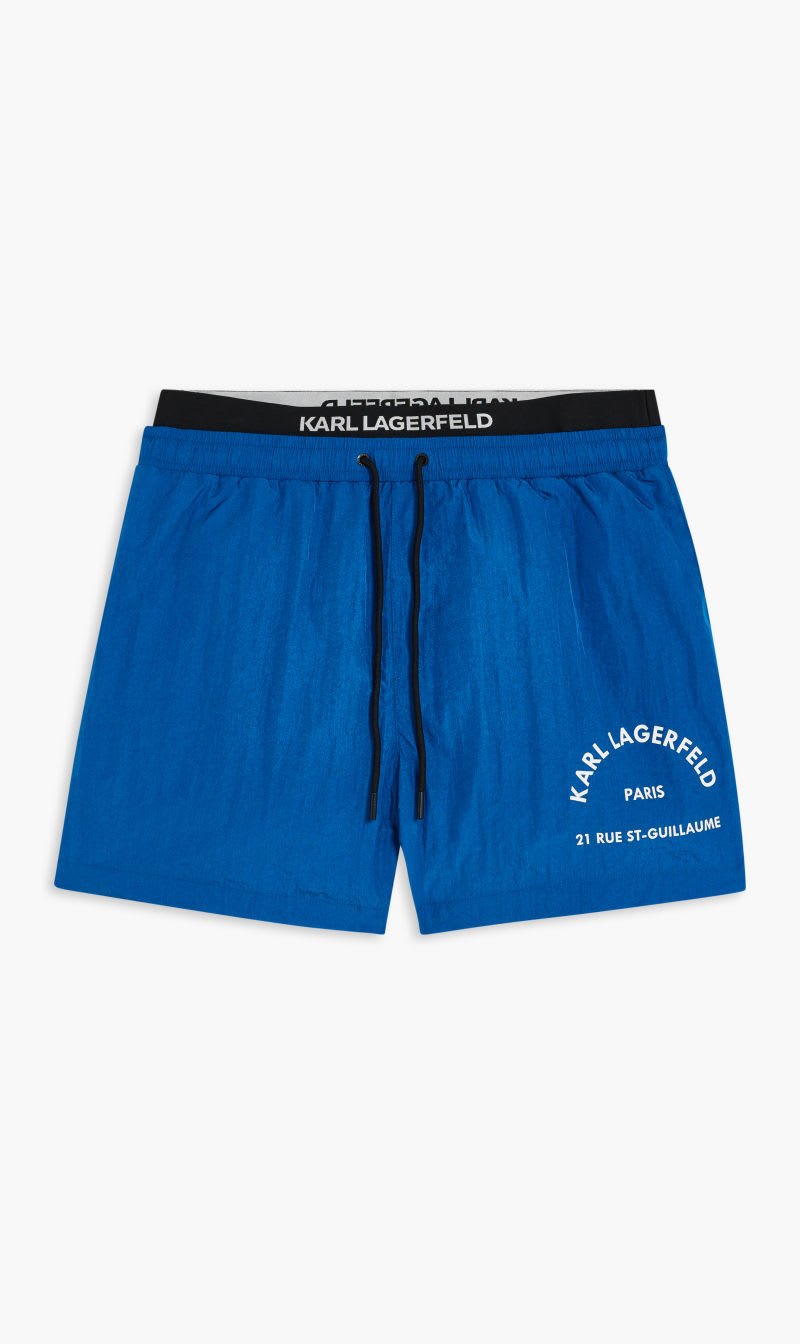 

Karl Lagerfeld Blue Short Boardshorts W Elastic for Men | The Deal Outlet