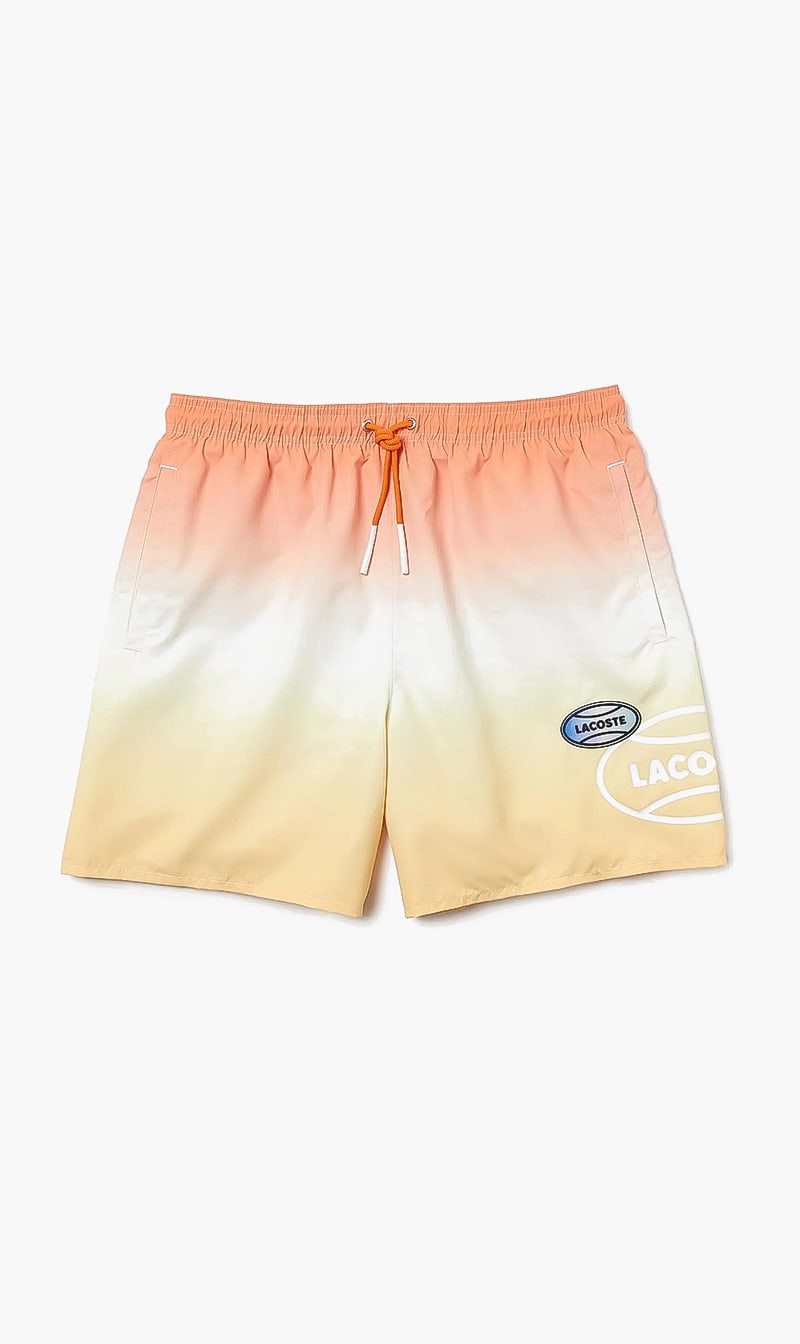 

Lacoste Yellow Colorblock Logo Shorts for Men | The Deal Outlet