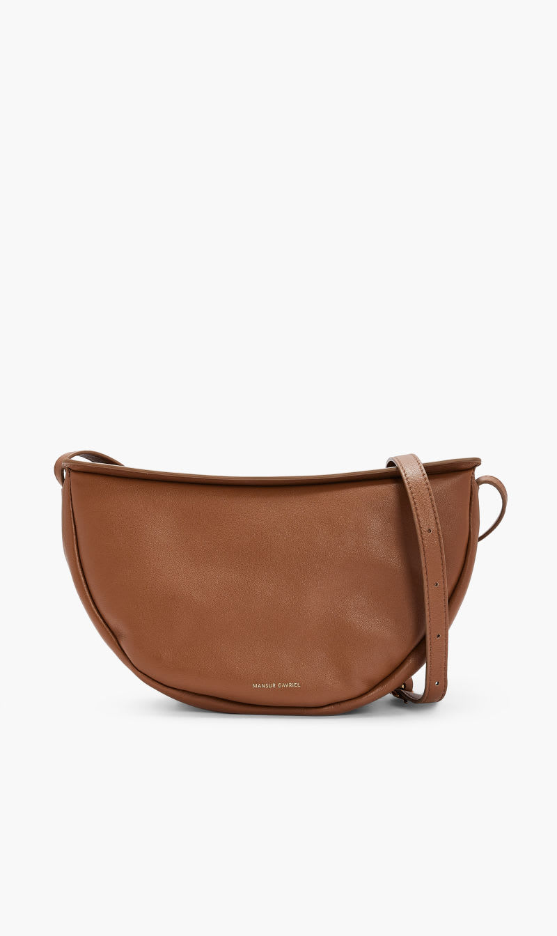 

Mansur Gavriel Beige Moon Sling Bag for Women | The Deal Outlet