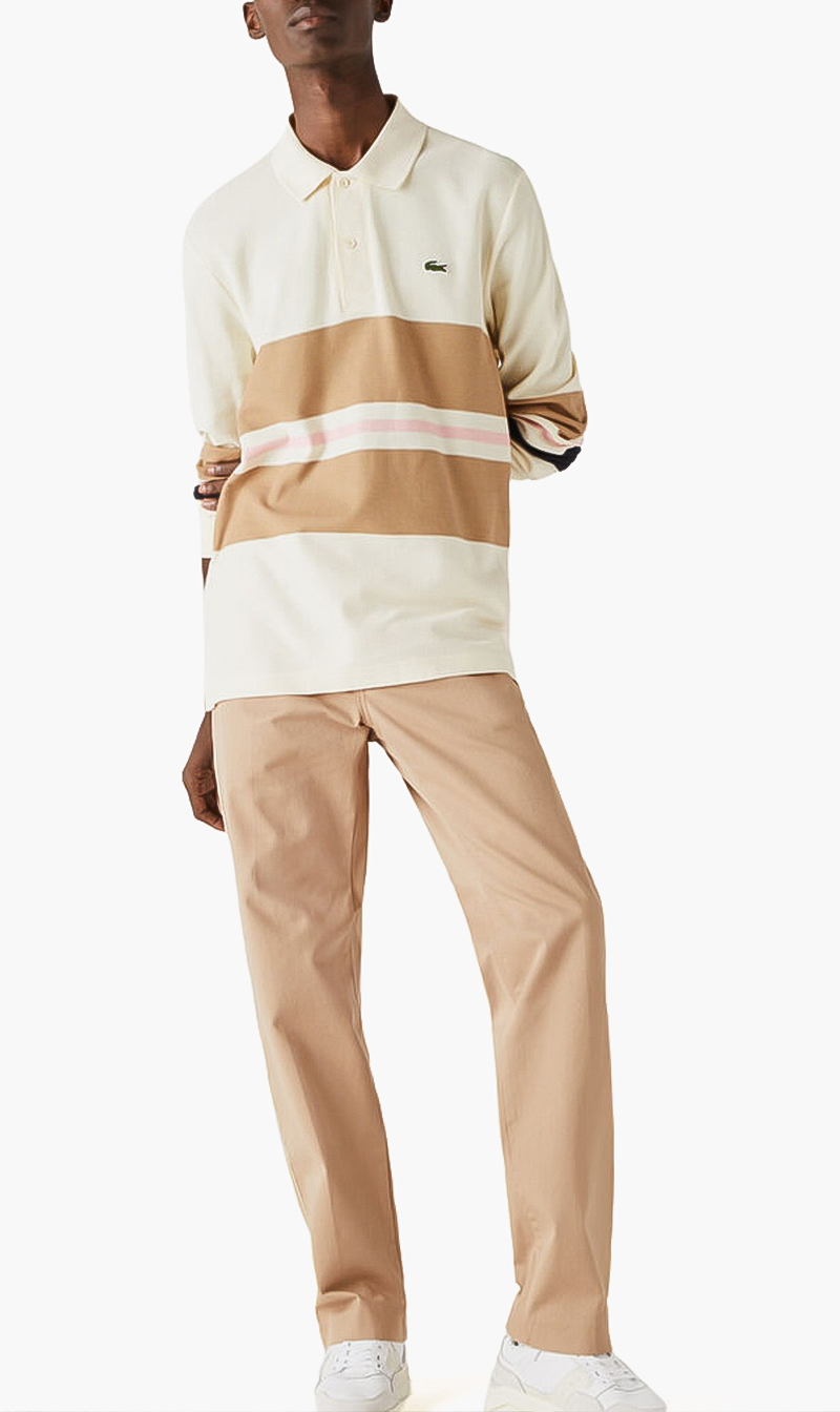 

Lacoste classic long sleeves polo | the deal outlet, Beige